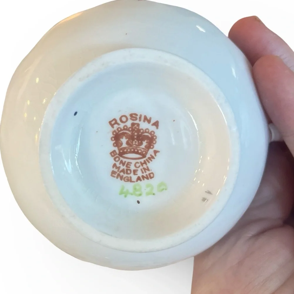 Rosina Bone China Made in England Imari Pattern Tea Cup and Saucer